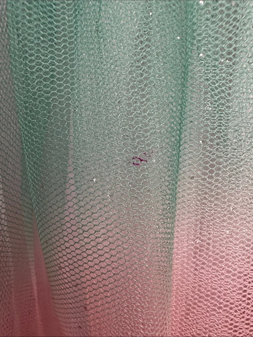 Little Lass Green & Coral Mermaid Tulle Dress-6